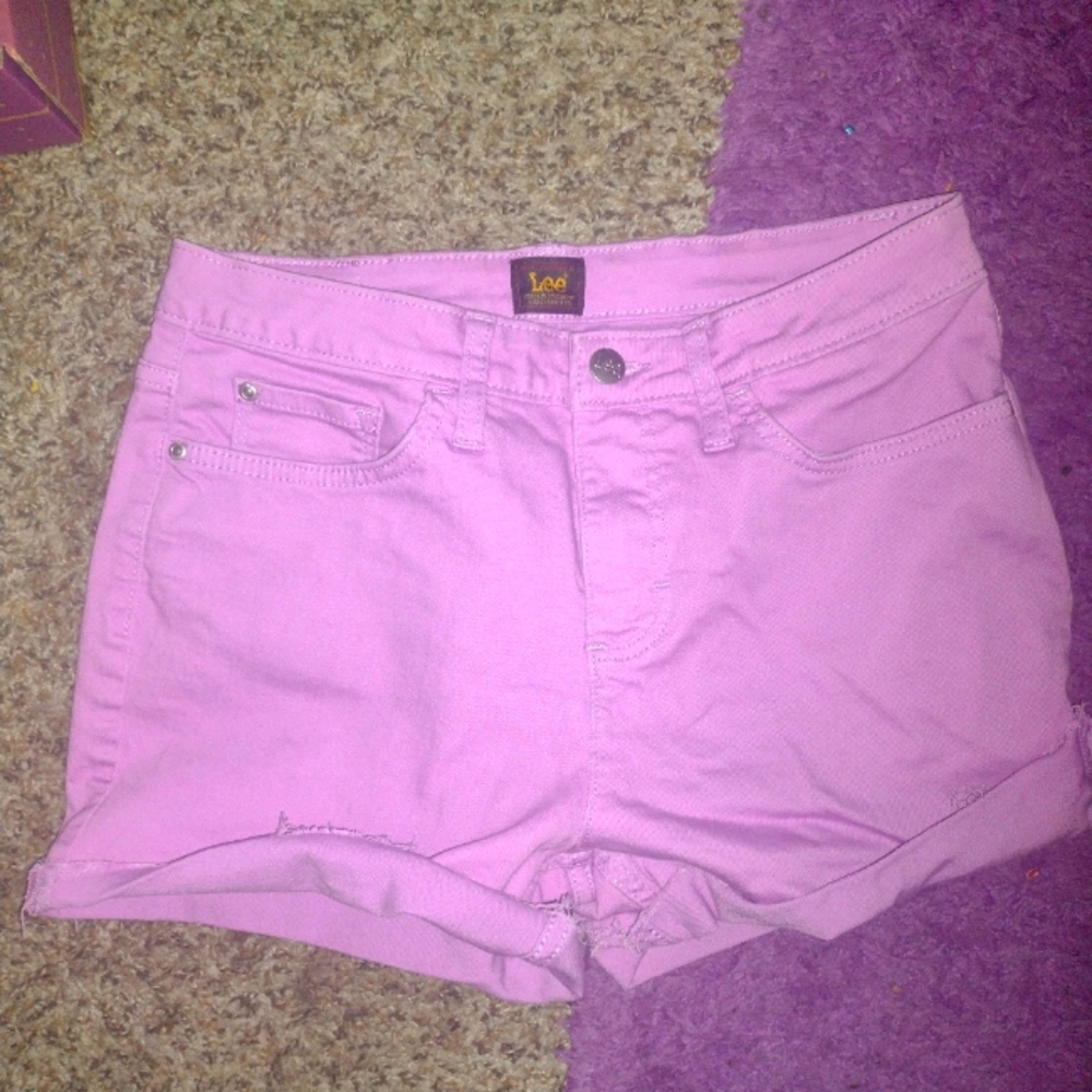Lee Lilac Colored Cutoff Jean Shorts Size 8